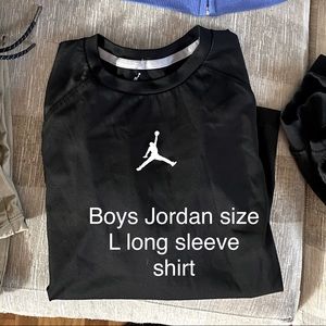 Long sleeve boys large Jordan shirt